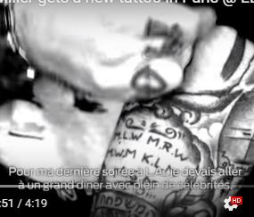 Mac Miller Left Bicep Writing Tattoo