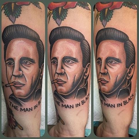 johnny cash tattoos