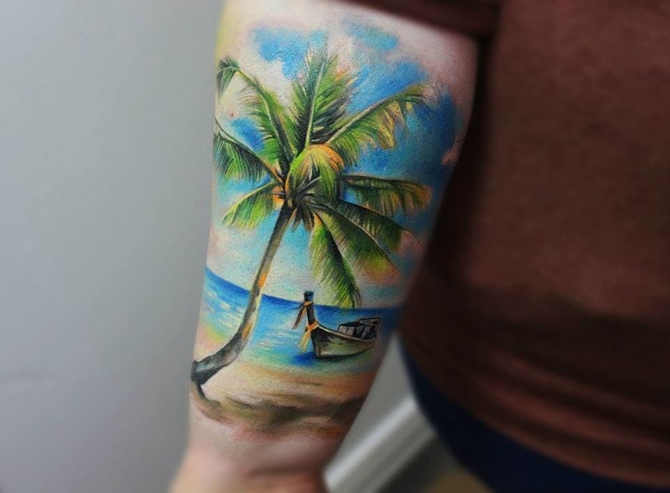 150+ Tattoo Ideas For Beach Lovers 71. beach tattoos. 
