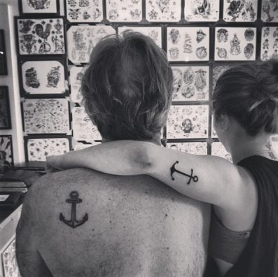 father daughter tattoos