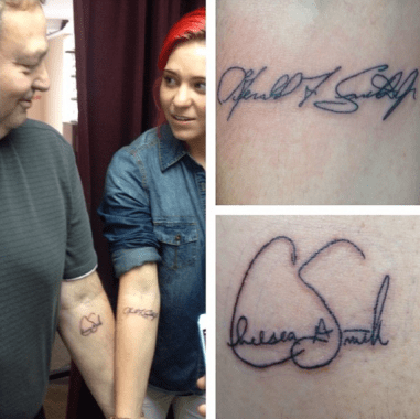 father daughter tattoos