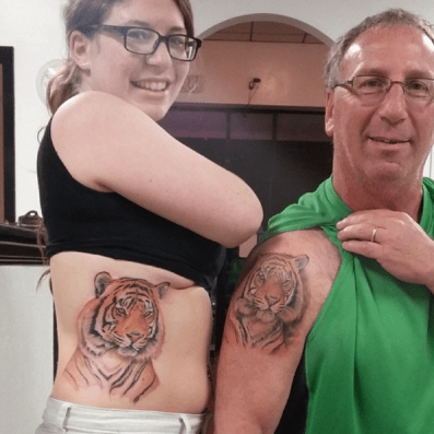 father daughter tattoos