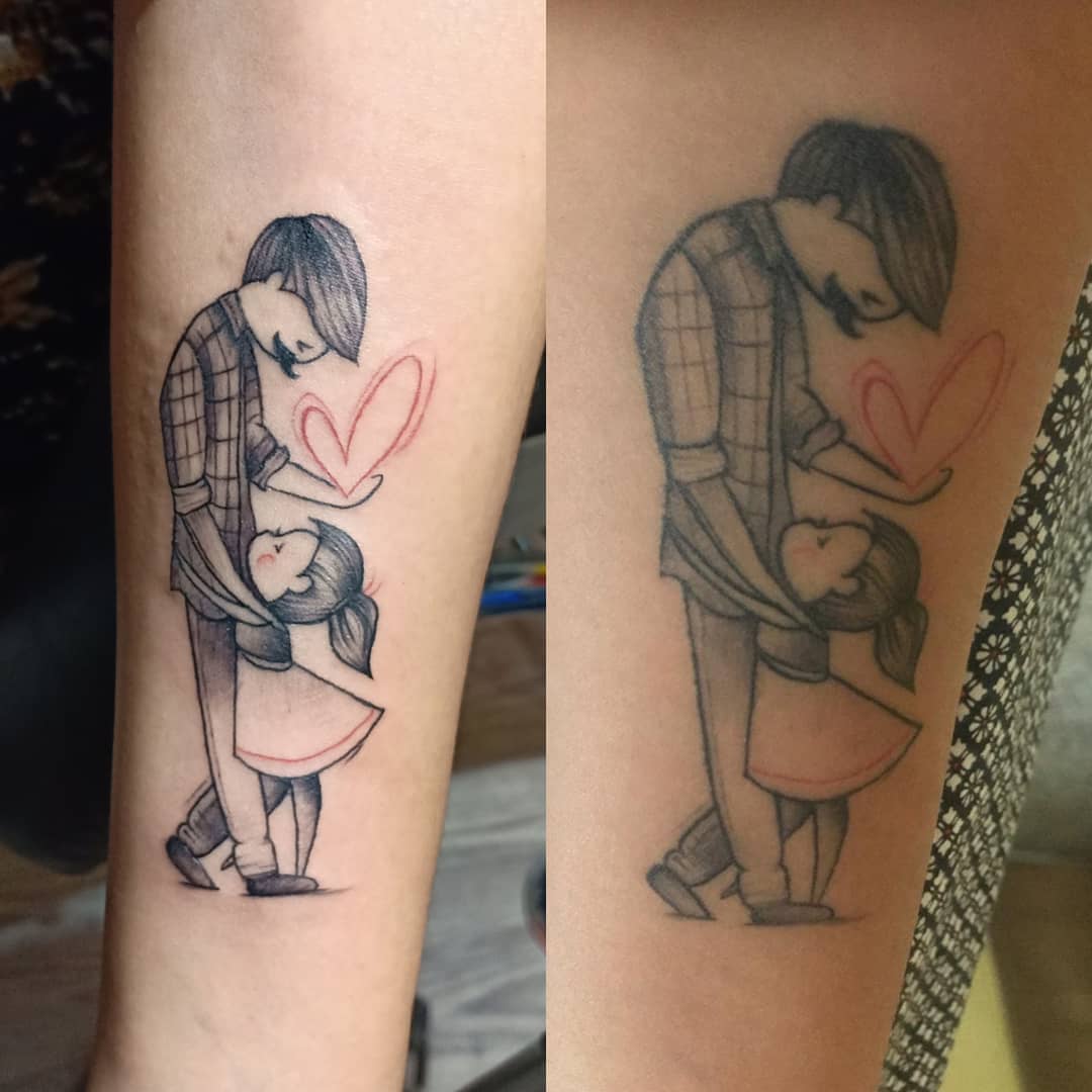 80+ Cute Father-Daughter Tattoos - Body Art Guru