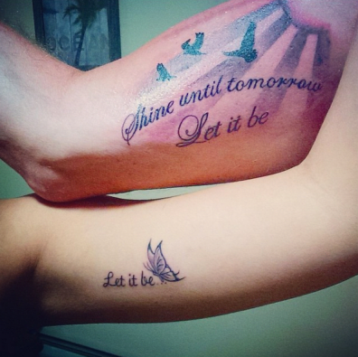 father daughter tattoos