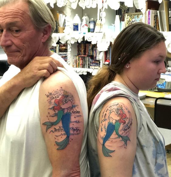 father daughter tattoos