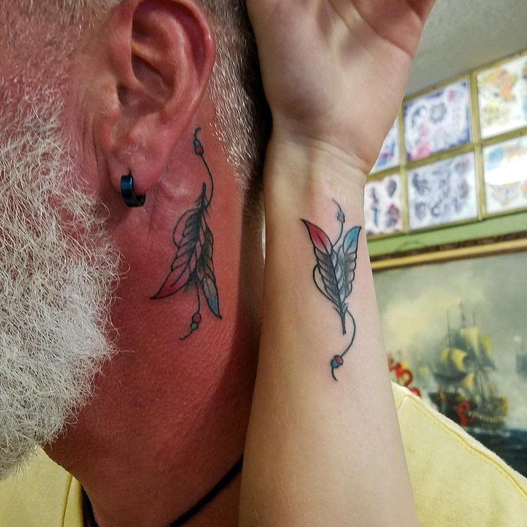 father daughter tattoos