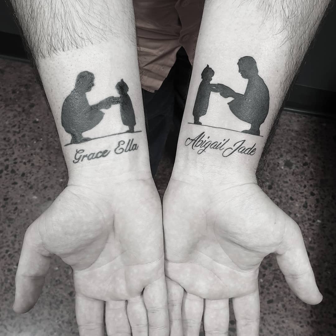 80 Cute Father Daughter Tattoos Body Art Guru