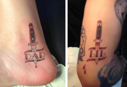 father daughter tattoos