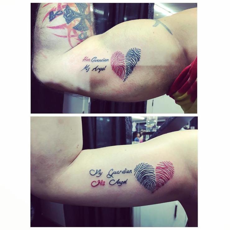 father daughter tattoos