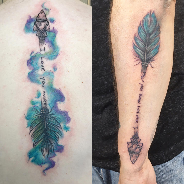 father daughter tattoos