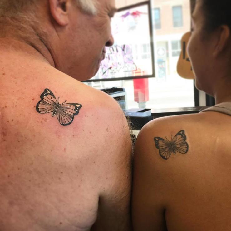 father daughter tattoos