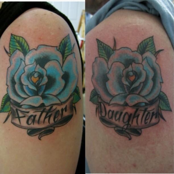 father daughter tattoos