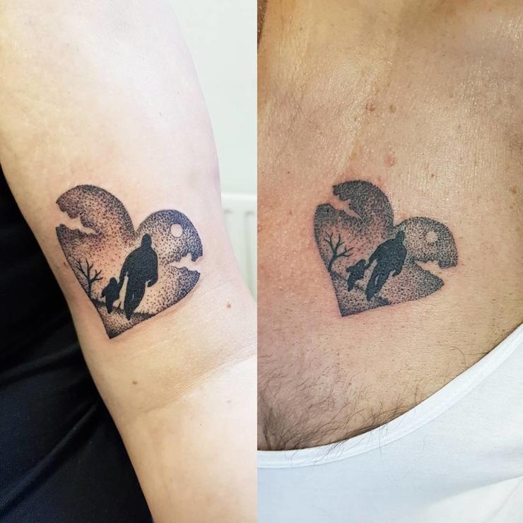 80 Cute Father Daughter Tattoos Body Art Guru 