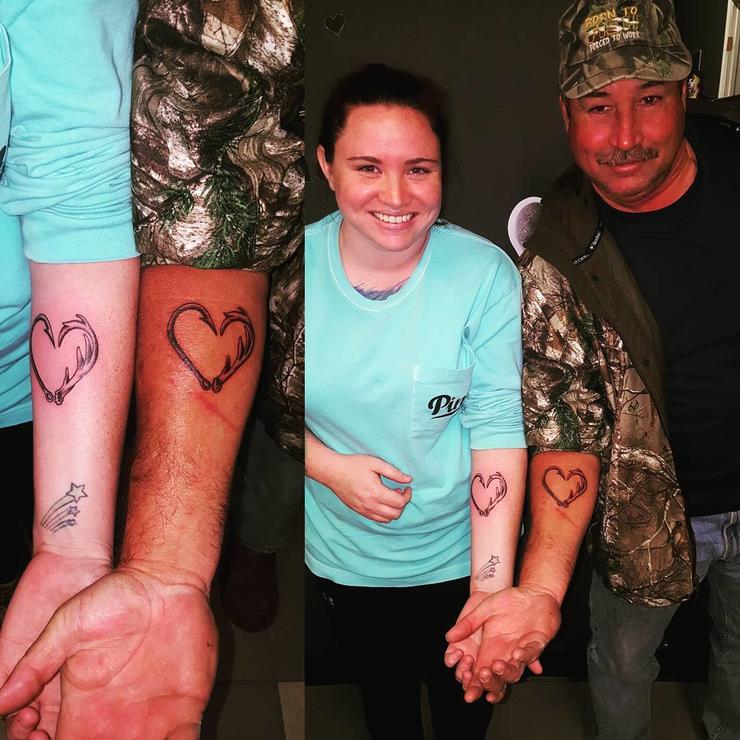 father daughter tattoos