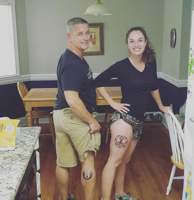 father daughter tattoos