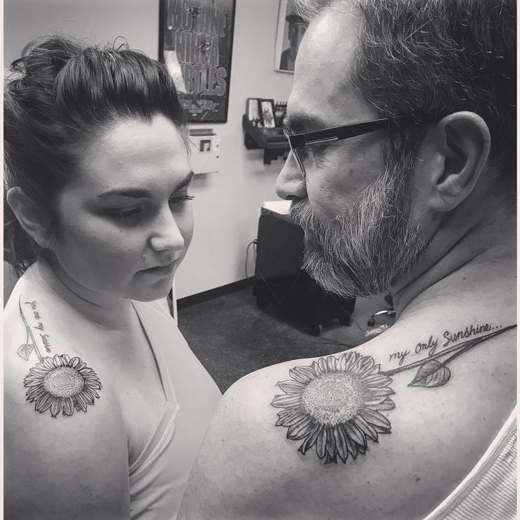 father daughter tattoos