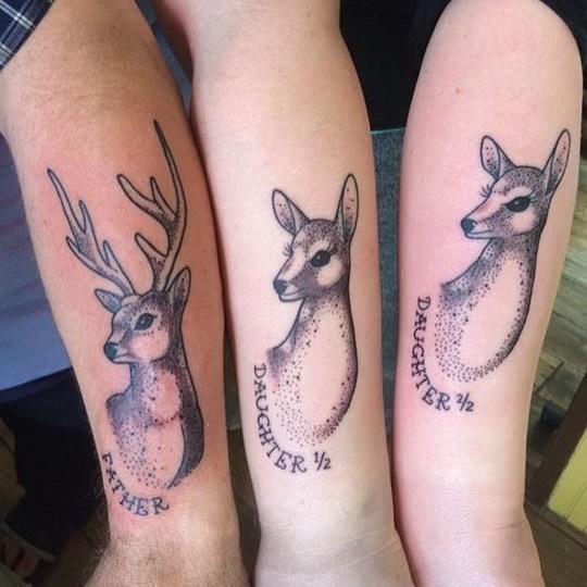 father daughter tattoos