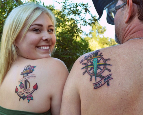 father daughter tattoos