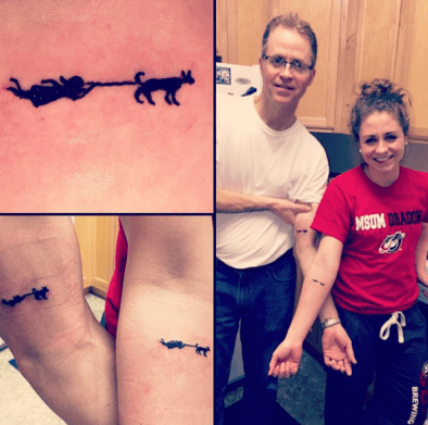 father daughter tattoos