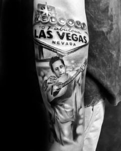 60+ Johnny Cash Tattoos with Meanings and Celebrities - Body Art Guru