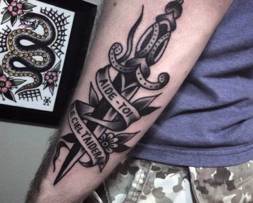 100+ Killer Dagger Tattoos with Meanings and Ideas