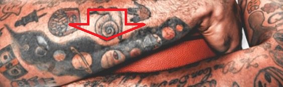 Mike Scott 9 Planets Tattoo