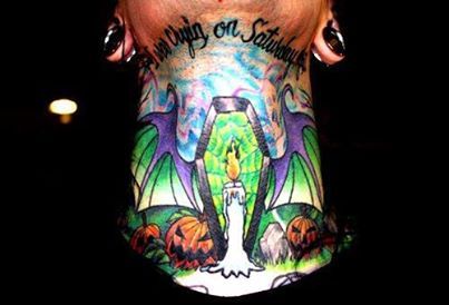 Chris Neck Tattoo