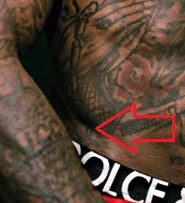 Gucci Mane heart gucci tattoo