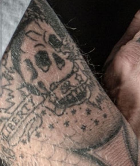 James Skull on Arm Tattoo