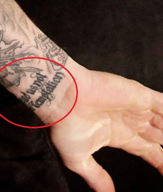 James right wrist Tattoo