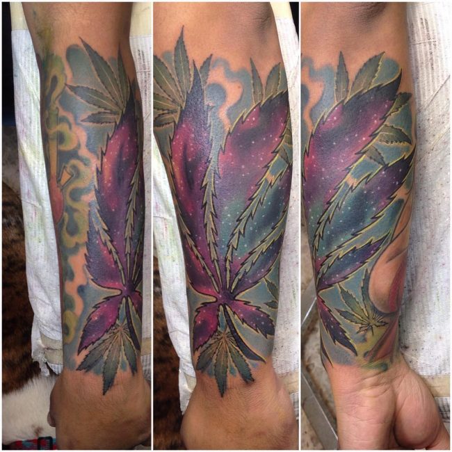 marihuana tatuaggi hojas significato signification latatoueuse