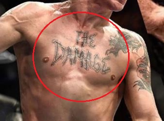 Darren Elkins damage tattoo