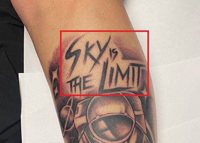 LaMelo Ball-SKY IS THE LIMIT-Tattoo