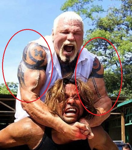 Scott Steiner tribal tattoo