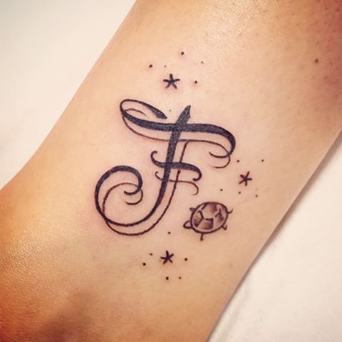 Letter F Tattoos