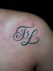 cursive l tattoo