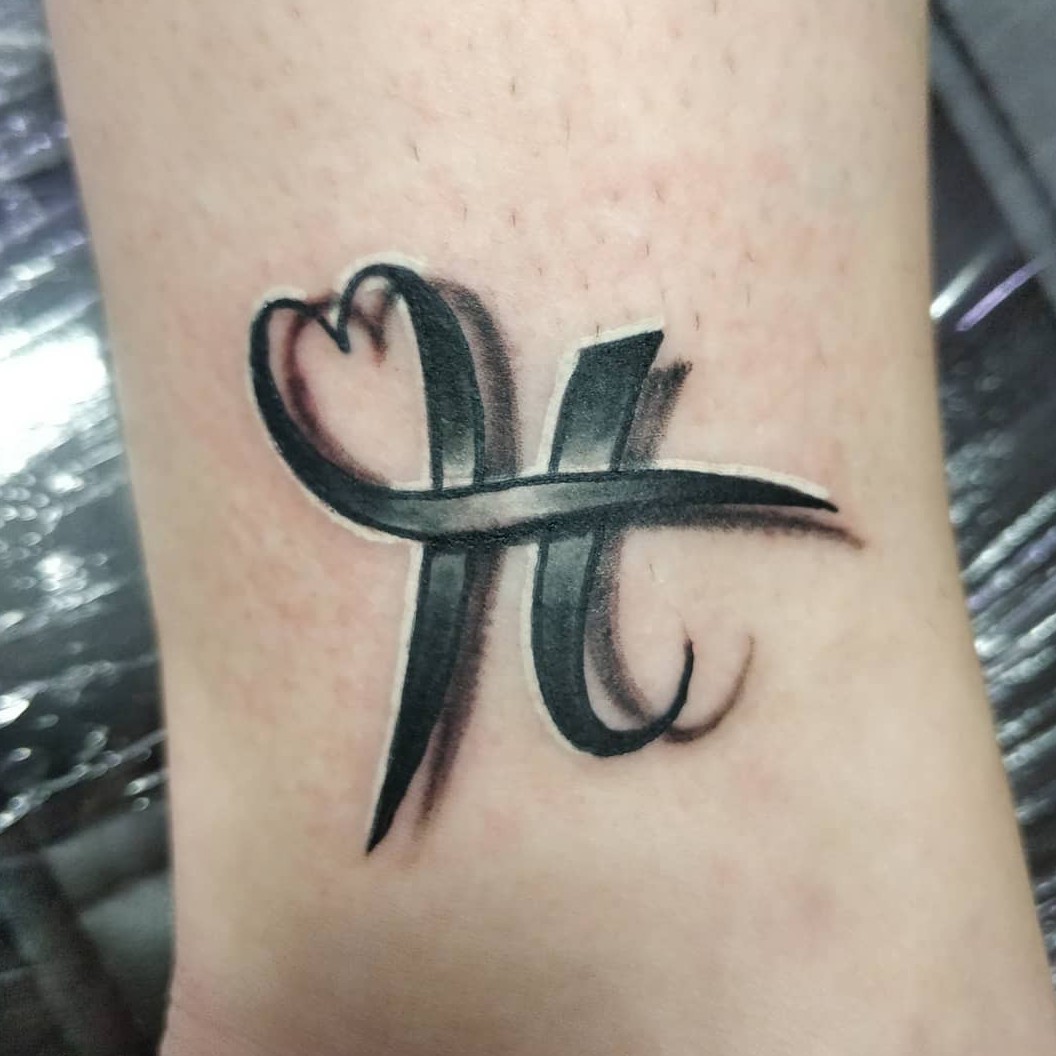 Letter H Tattoos