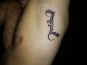 Letter L Tattoo