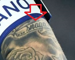 Marcelo Banner on left arm