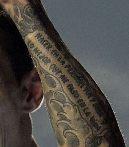 Angel Di Maria quote tattoo