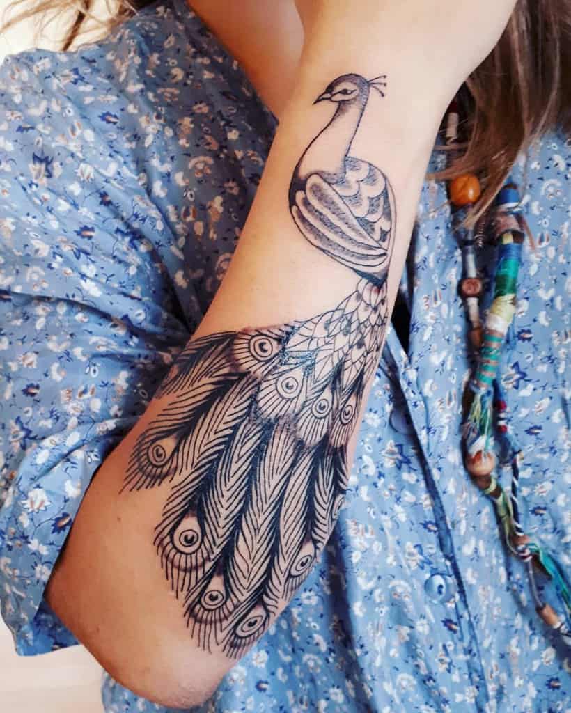 100 Amazing Peacock Tattoos With Meanings and Ideas – Body Art Guru