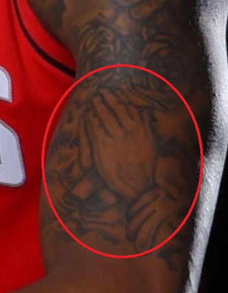 Robert praying hands Tattoo