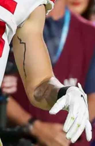 The Joker Tattoo George Kittle Got The Night Before His Wedding  How would  you feel if your fiancé got a Joker tattoo on their arm the night before  your wedding? That's