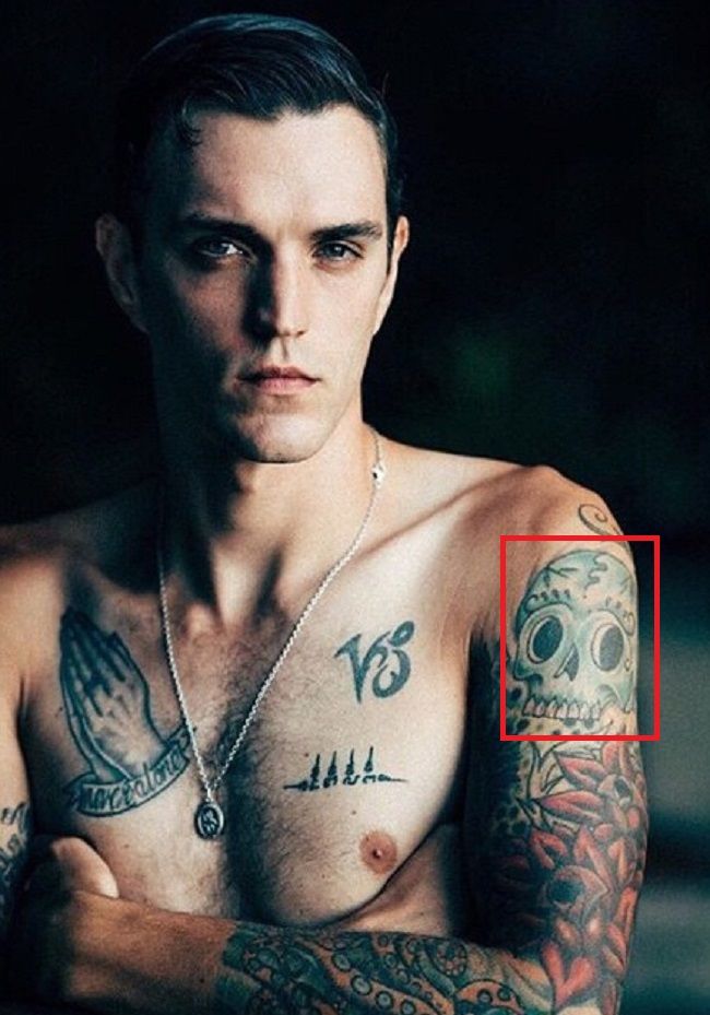 Josh Beech-Skull-Tattoo-Arm