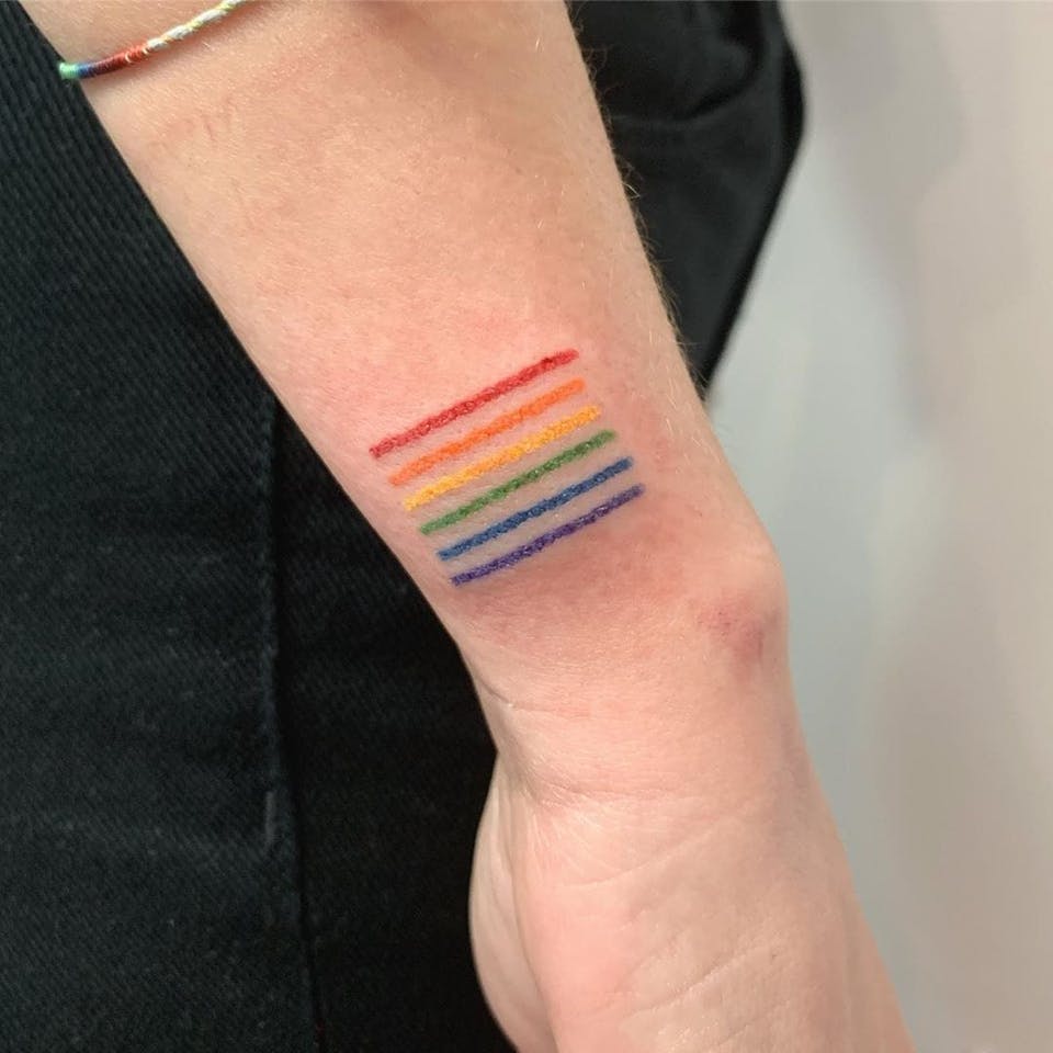 gay pride tattoo design