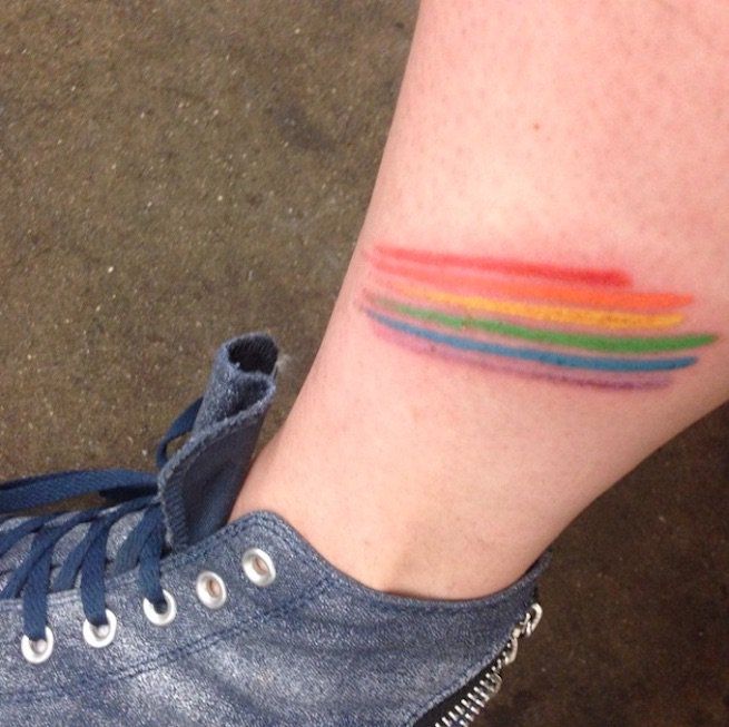 dna gay pride tattoo