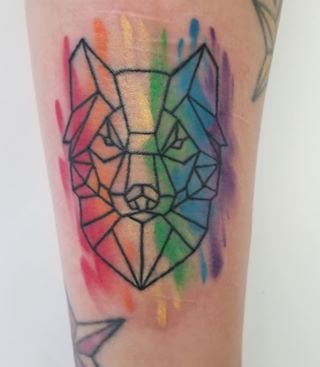 gay pride tattoos animal