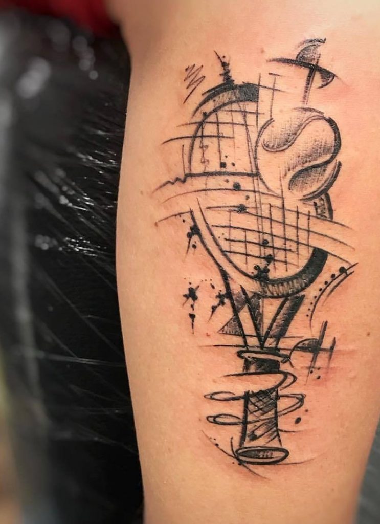 55 Awesome Tennis Tattoo Designs – Body Art Guru