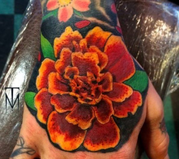 200 Amazing Marigold Tattoo Designs with Meanings and Ideas 127. 