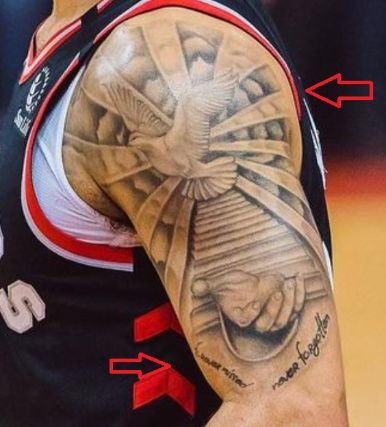 Fred Vanvleet heaven tattoo